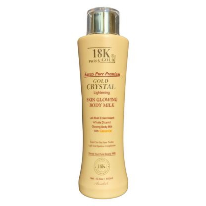 18k Paris Gold - Skin Glowing Body Milk (Gold Crystal Lightening) - 400ml