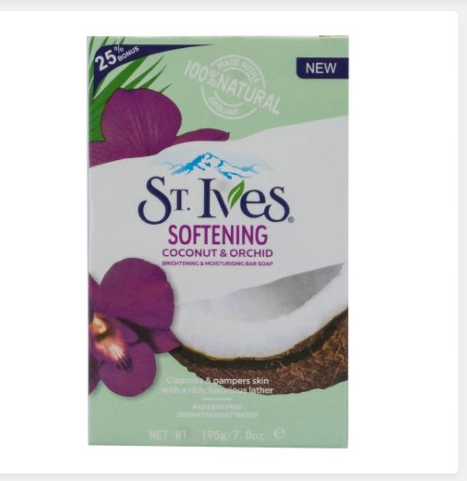 St. Ives - Softening Coconut &amp;Orchid Brightening &amp;Moisturizing Bar Soap
