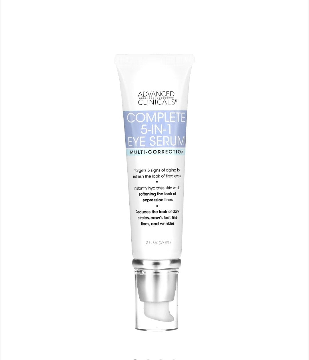 Advanced Clinicals - Complete 5-in-1 Eye Serum, Multi-Correction, 2 fl oz (59 ml)