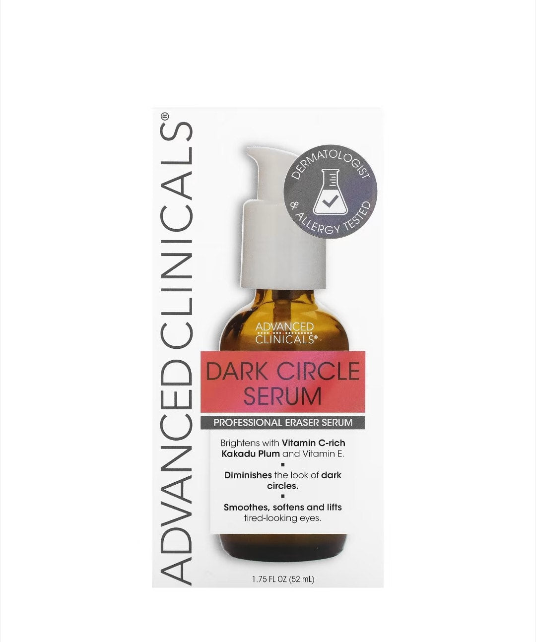 Advanced Clinicals - Dark Circle Serum, Fragrance Free, 1.75 fl oz (52 ml)