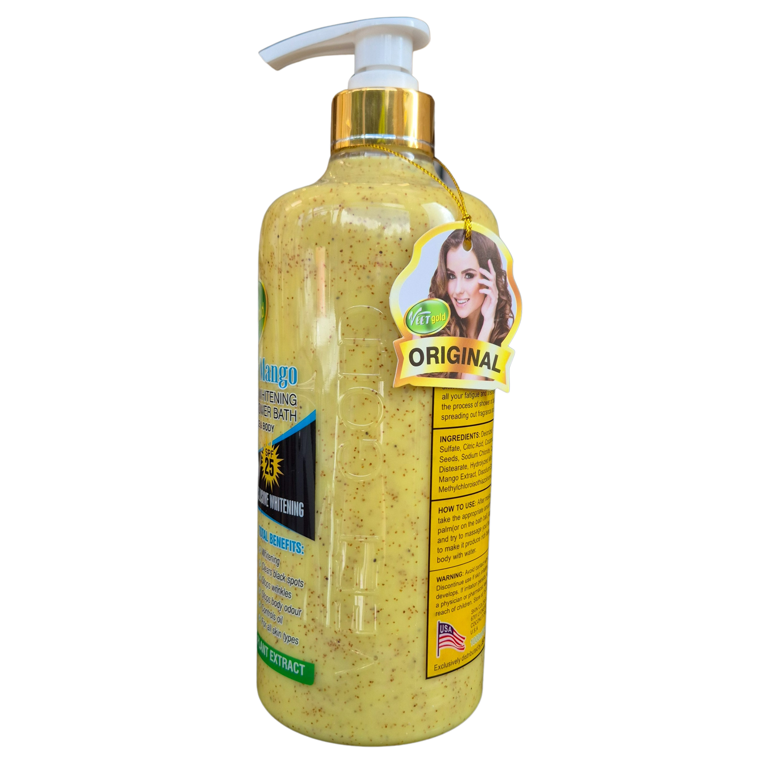 Veetgold - Milk &amp; Honey  Shower Bath (1000ml)