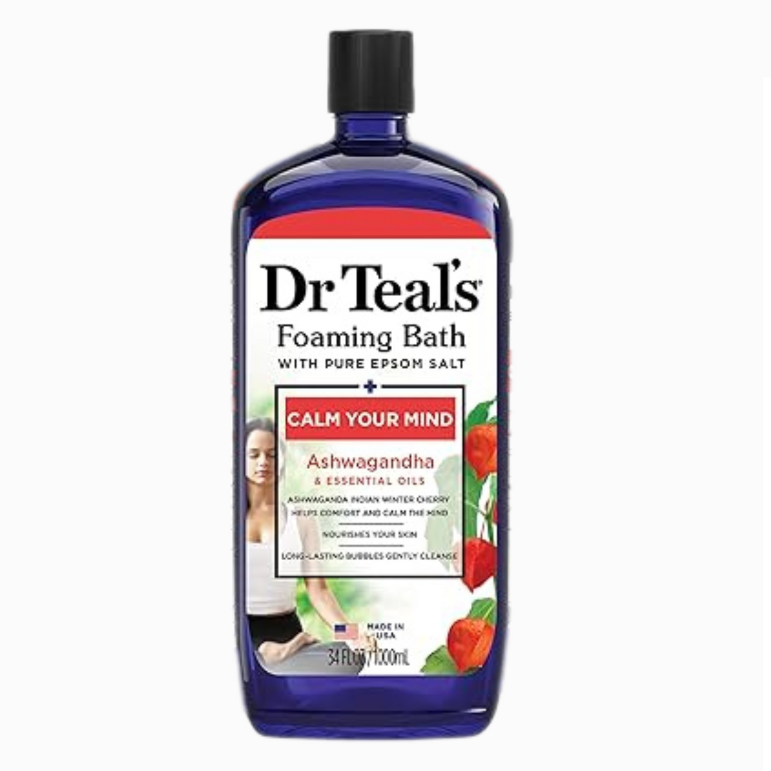 Dr Teals - Ashwagandha Foaming Bath (34fl oz/1L)