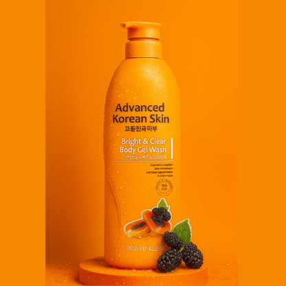 Advanced Korean Skin -Bright &amp; Clear Mint Body Gel Wash (1200ml)