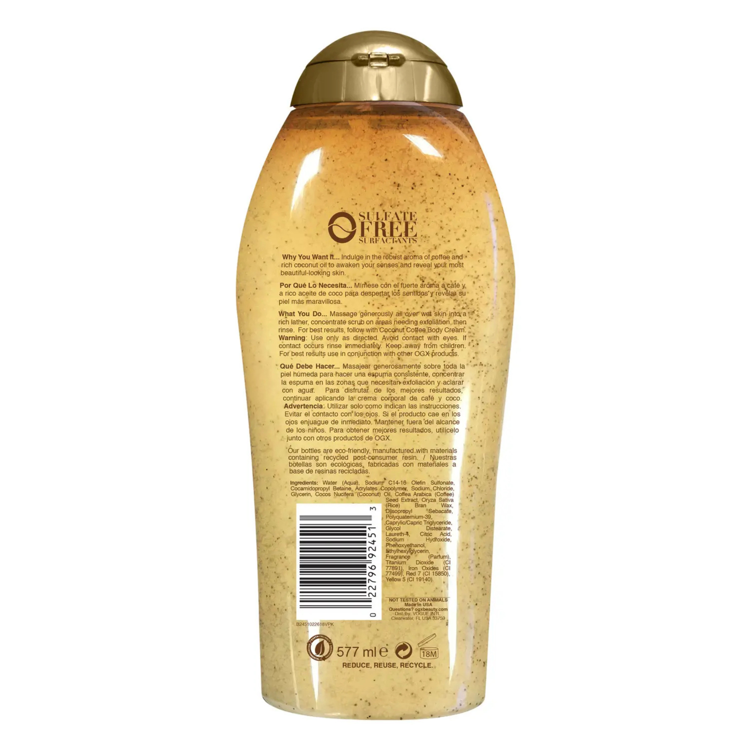 ogx - Coconut Coffee Scrub &amp; Wash