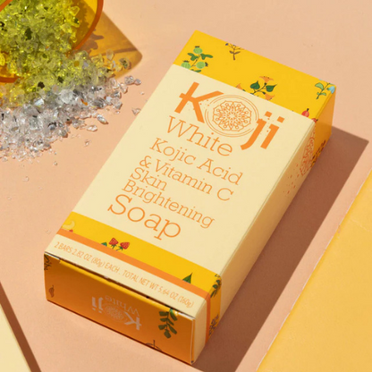 Koji White - Kojic Acid &amp; Vitamin C Skin Brightening Soap (2 Bars)