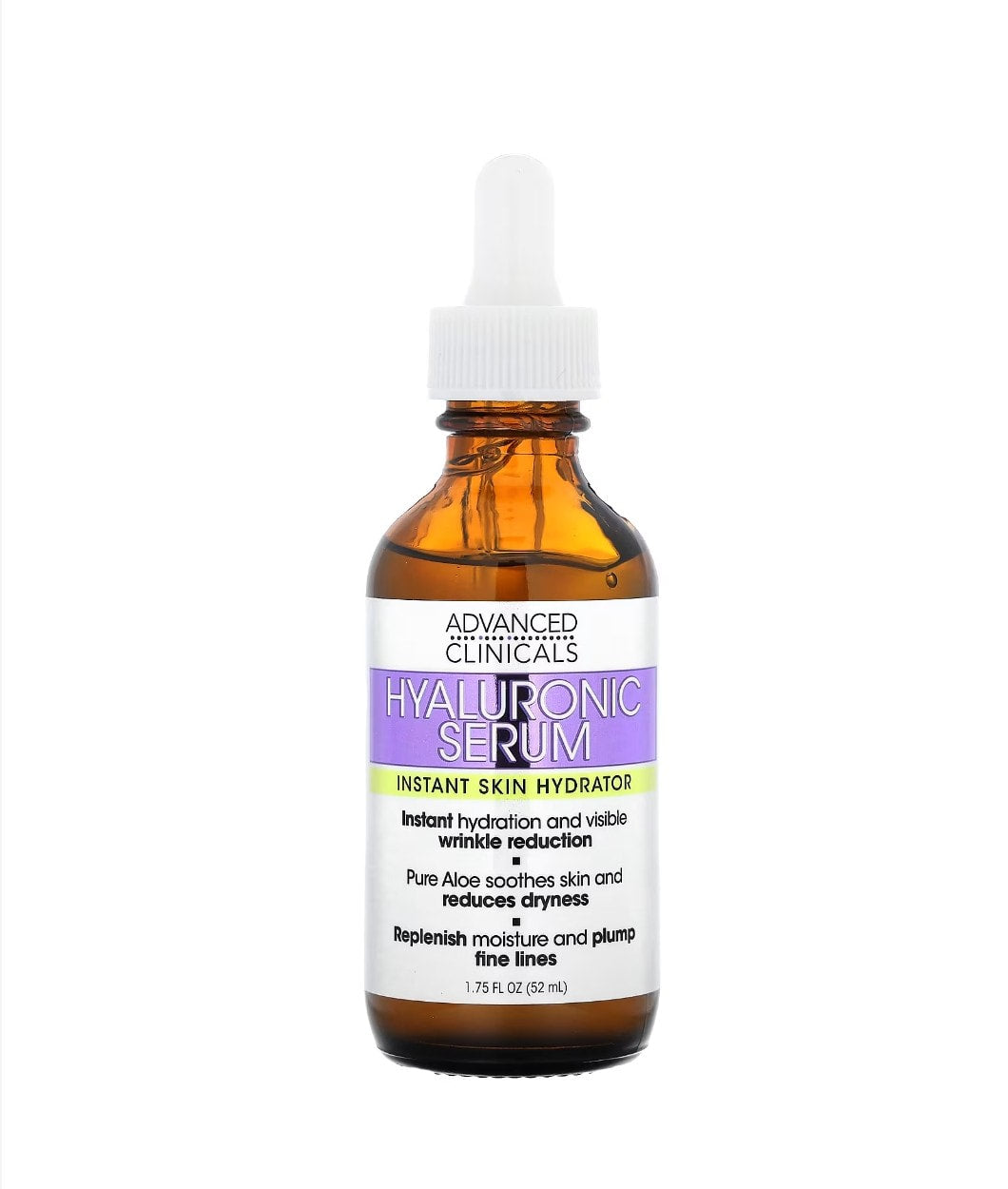 Advanced Clinicals - Hyaluronic Serum, Instant Skin Hydrator, 1.75 fl oz (52 ml)