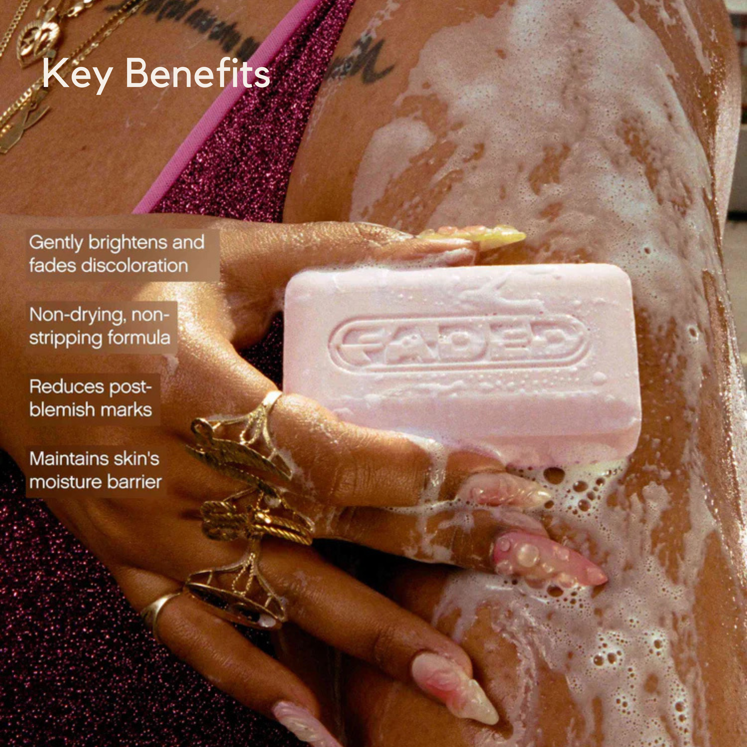 Topicals- Faded Brightening Cleansing Bar For Dark Spots + Discoloration  (2 Bars)