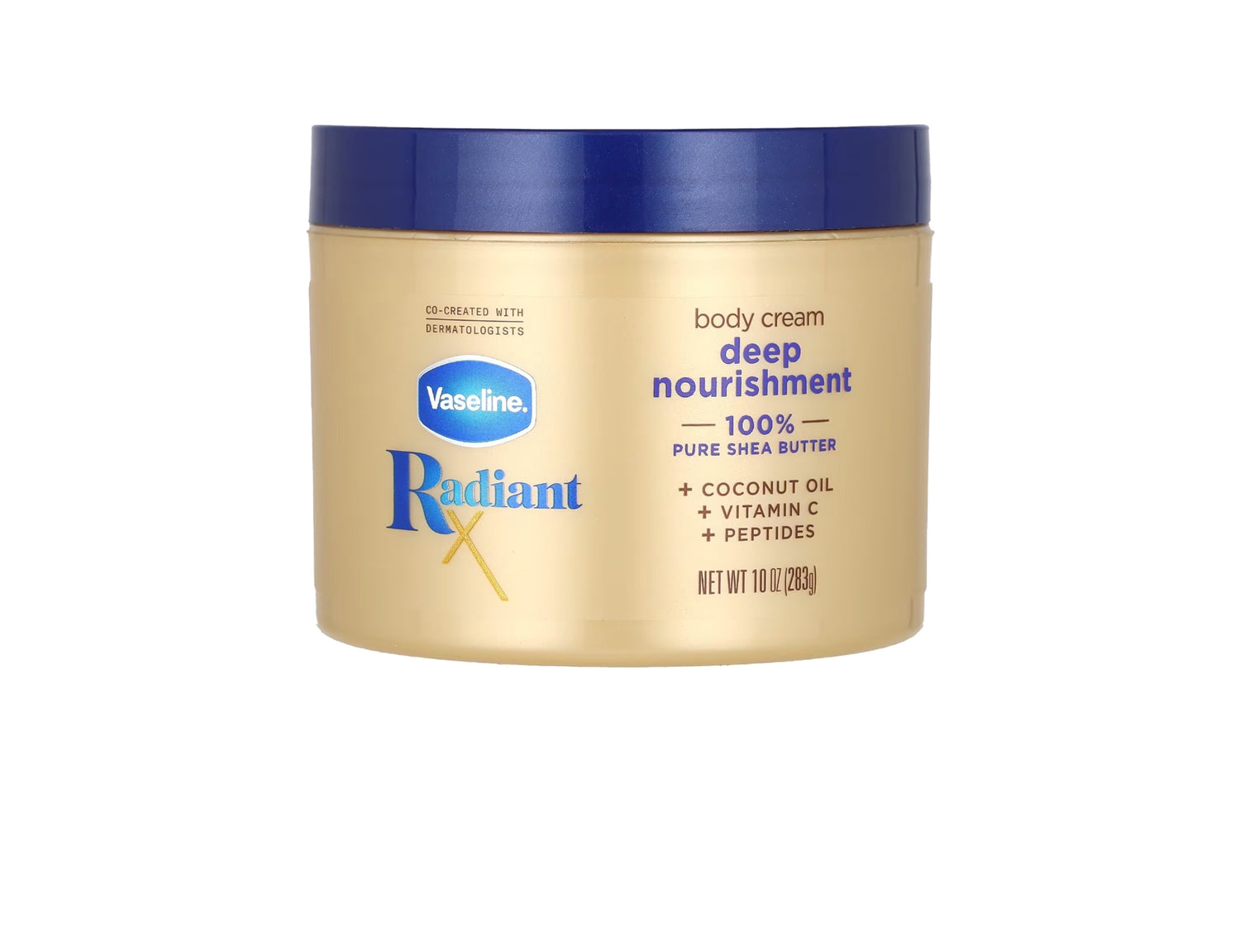 Vaseline - RadiantX, Deep Nourishment Body Cream, 10 oz (283 g)