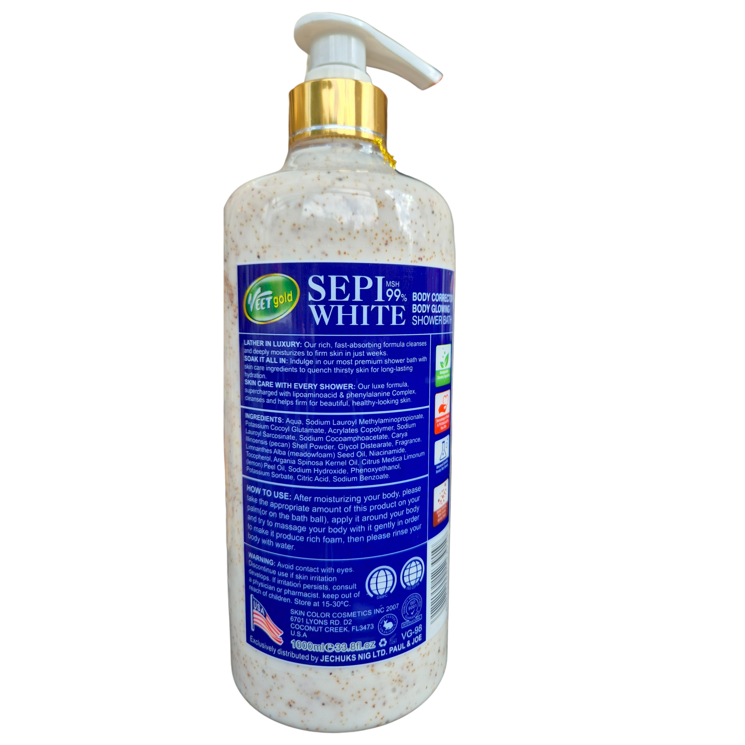 Veetgold - Sepi White Body Corrector Body Wash (1000ml / 35.19 fl oz)