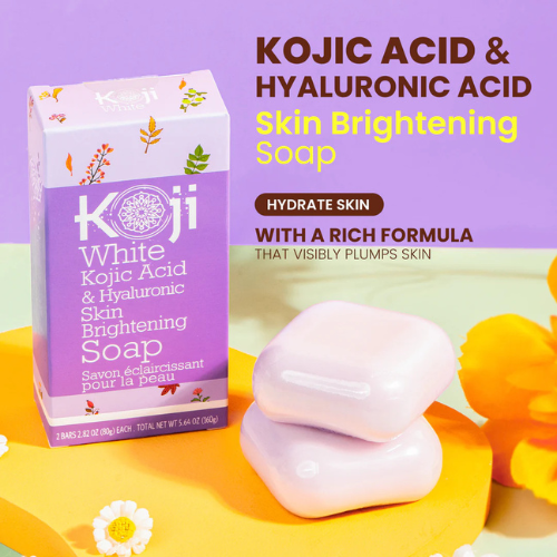 Kojic Acid &amp; Hyaluronic Acid Brightening Soap 2 Bars (160g)
