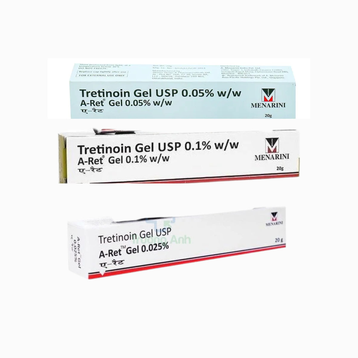 Menarini - Tretinoin Gel USP( 0.1/0.025/0.05) W/W